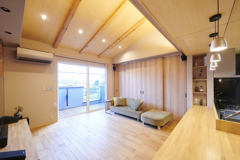 2階リビング 施工事例