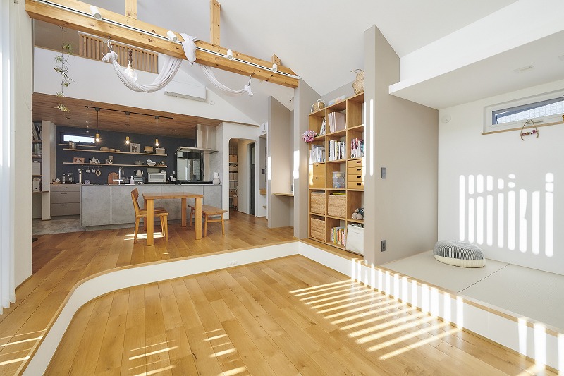 2階リビング-施工事例