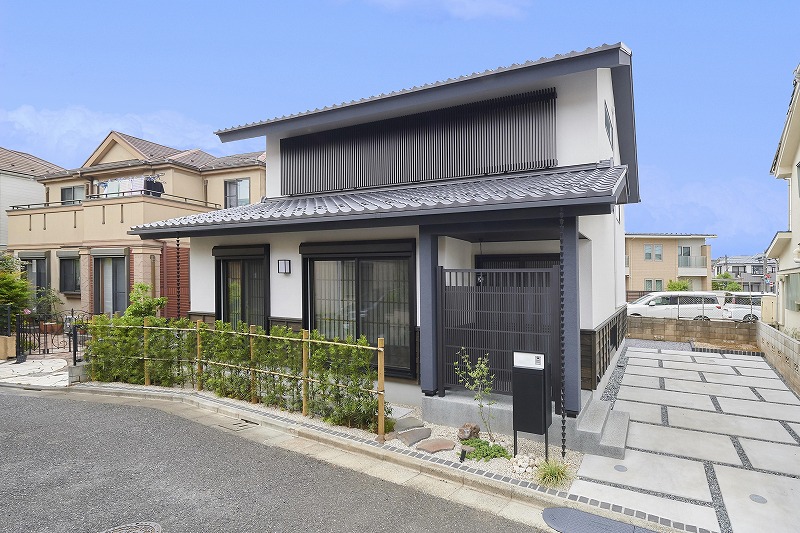 和風住宅施工事例 格子のある情景