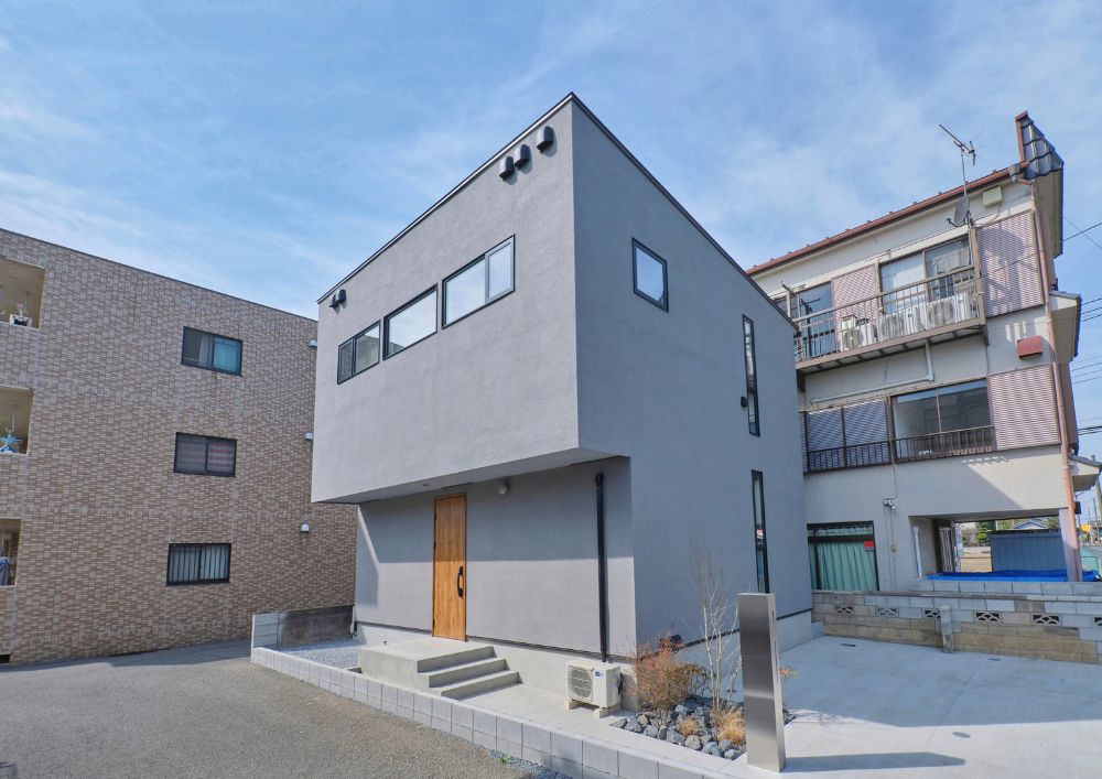 25坪のミッドセンチュリーモダンな家 外観