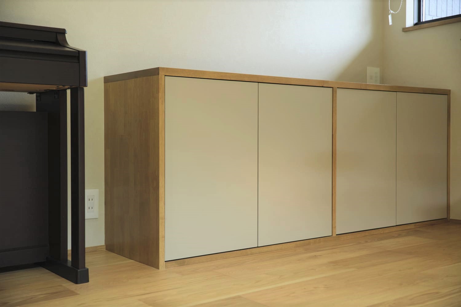 統一感を演出する造作収納の画像