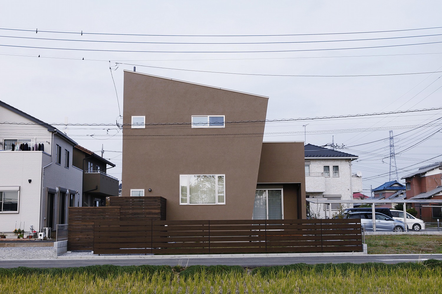 田園風景を楽しむ つながりの家の画像