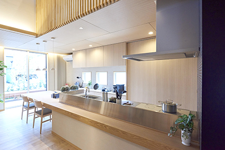 船橋展示場のキッチン
