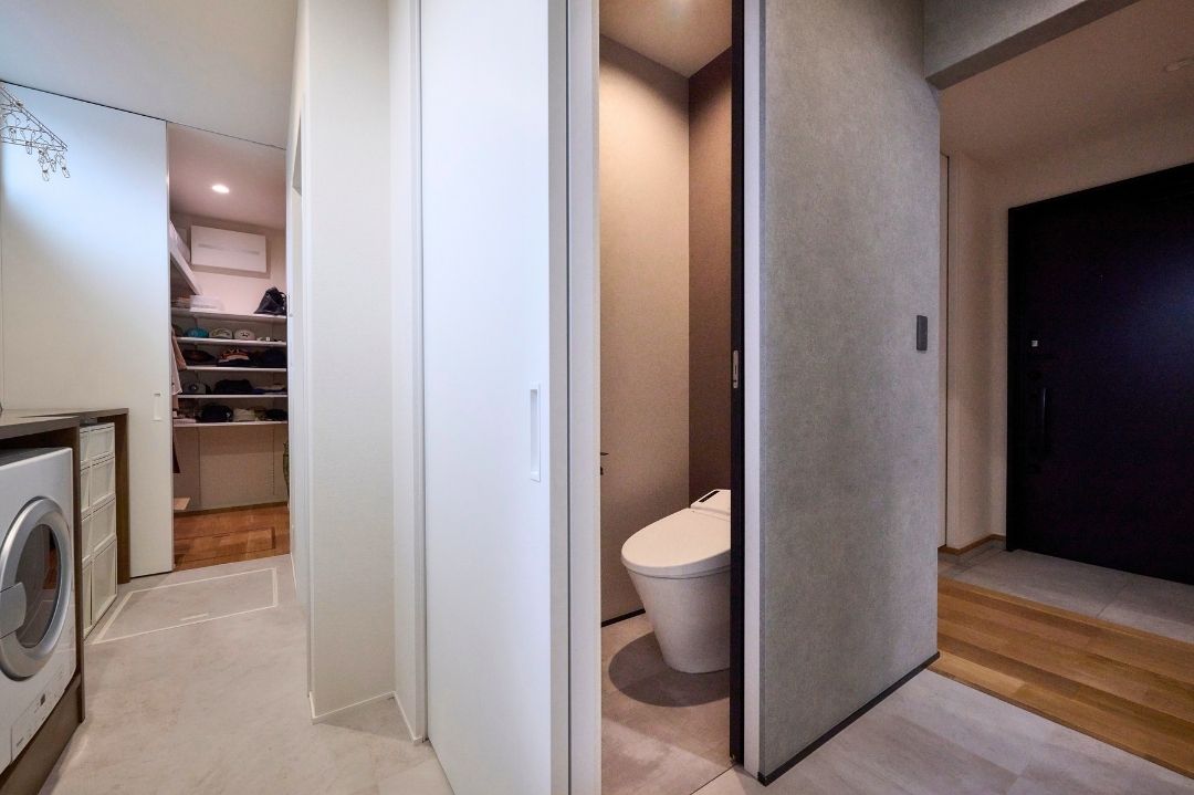 くるりと回遊できるコンパクトな生活動線の画像