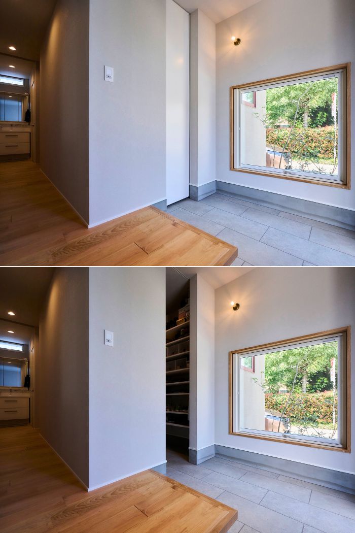 快適に使える2WAY動線の玄関の画像