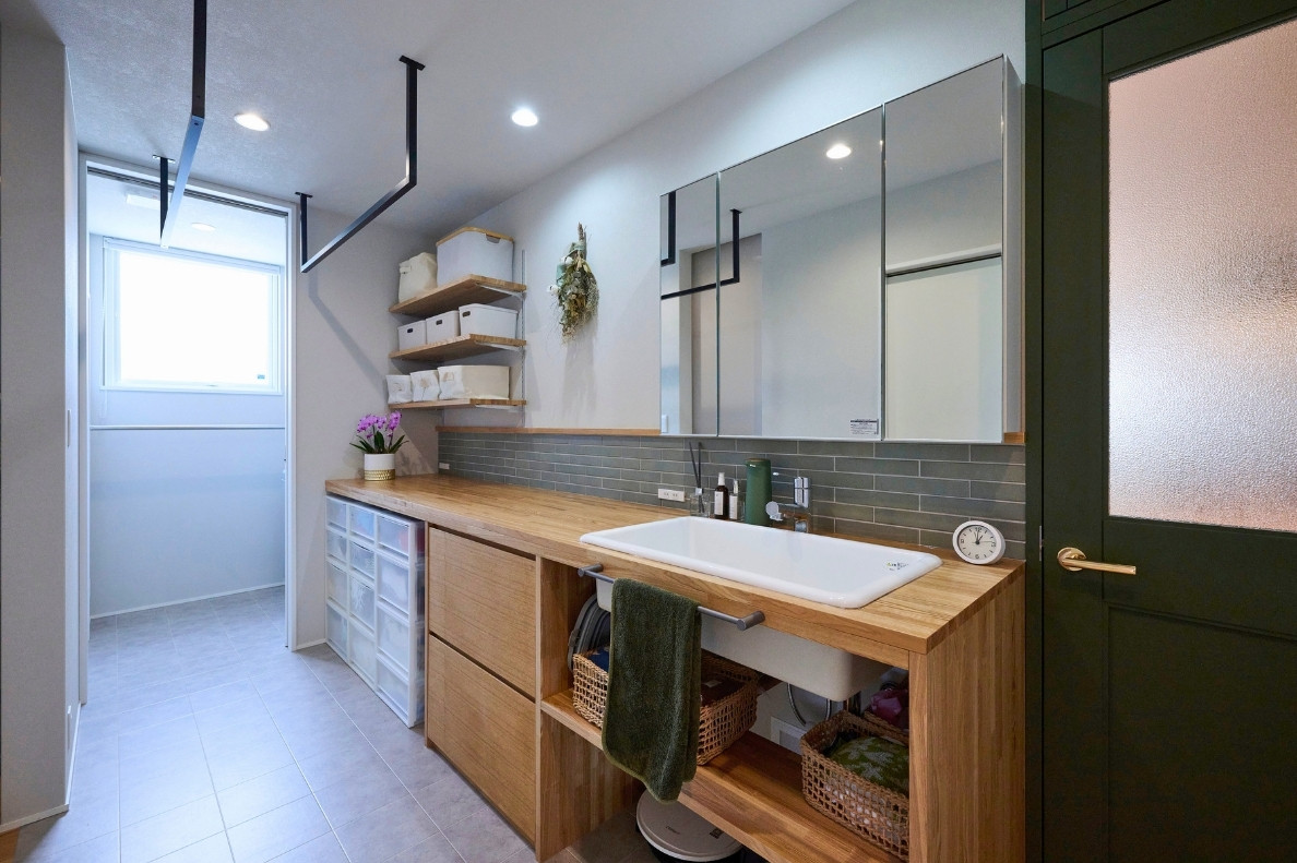 家事ラク&機能的なランドリースペースの画像