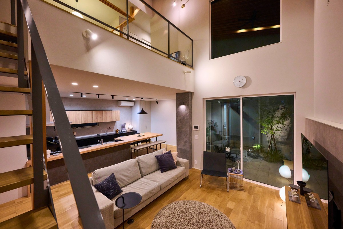 全体を見渡せる開放感あふれる間取りの画像